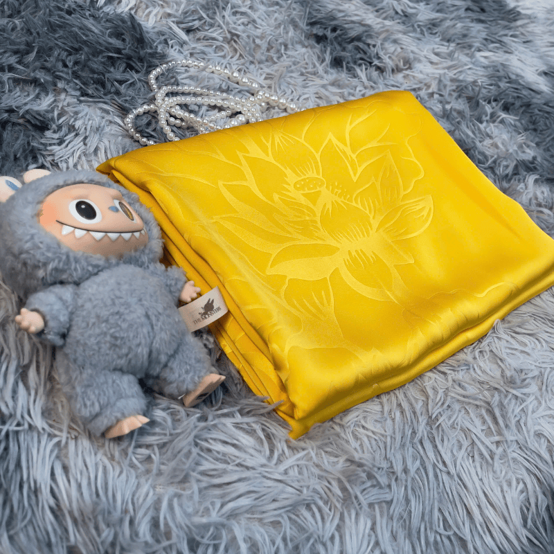 Tây Đô - Vải May Áo Dài Lụa Tô Châu In 4D Họa Tiết Hoa Sen Mới Nhất