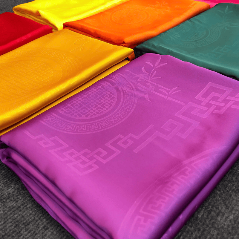 🎋 Tây Đô - Vải May Áo Dài Lụa Tô Châu In 4D | Họa Tiết Cây Trúc & Chữ Hỷ Sang Trọng