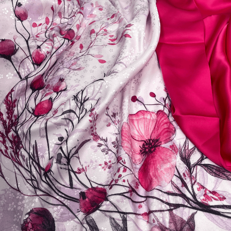 Tây Đô - Vải May Áo Dài Hoạ Tiết Hoa Nhẹ Nhàng, Màu Ngọt, Chất Liệu Vải Gấm Hoa Mai