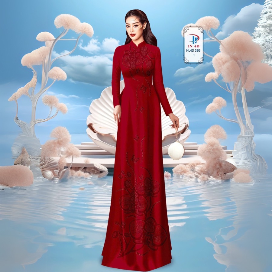 TÂY ĐÔ - VẢI MAY ÁO DÀI LỤA TÔ CHÂU IN 4D HỌA TIẾT HOA LAN SIÊU ĐẸP