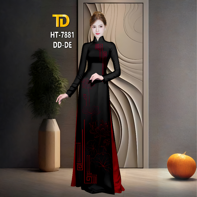 Vải May Áo Dài Tây Đô – Lụa Tô Châu In 3D Họa Tiết Hoa Sen Cao Cấp