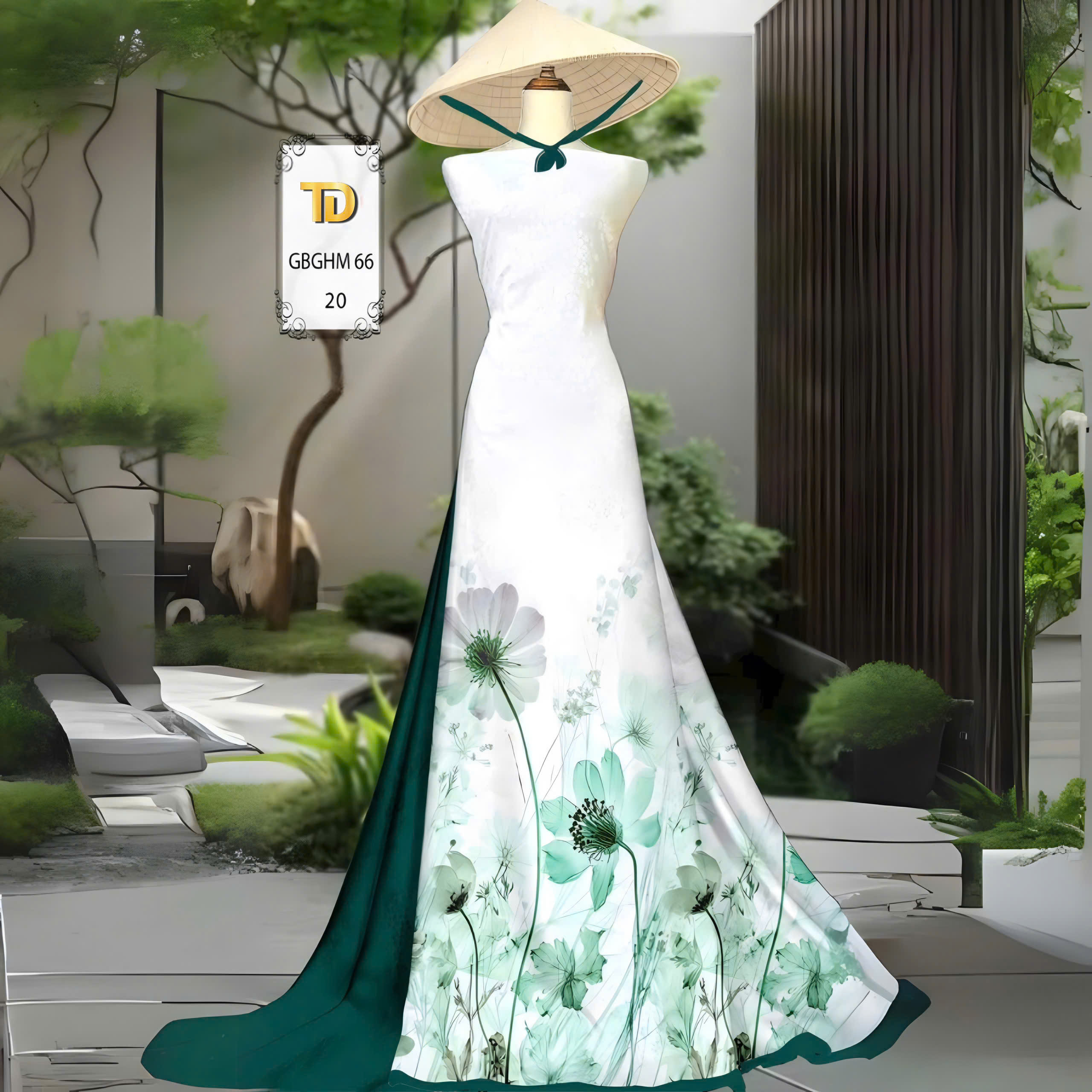 Tây Đô - Vải May Áo Dài Hoạ Tiết Nhẹ Nhàn Lịch, Chất Liệu vải Gấm Hoa mai