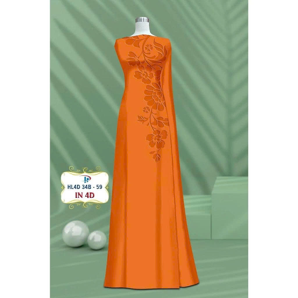 TÂY ĐÔ - VẢI MAY ÁO DÀI LỤA TÔ CHÂU IN 4D CAO CẤP HỌA TIẾT IN CHÌM TRÊN VẢI