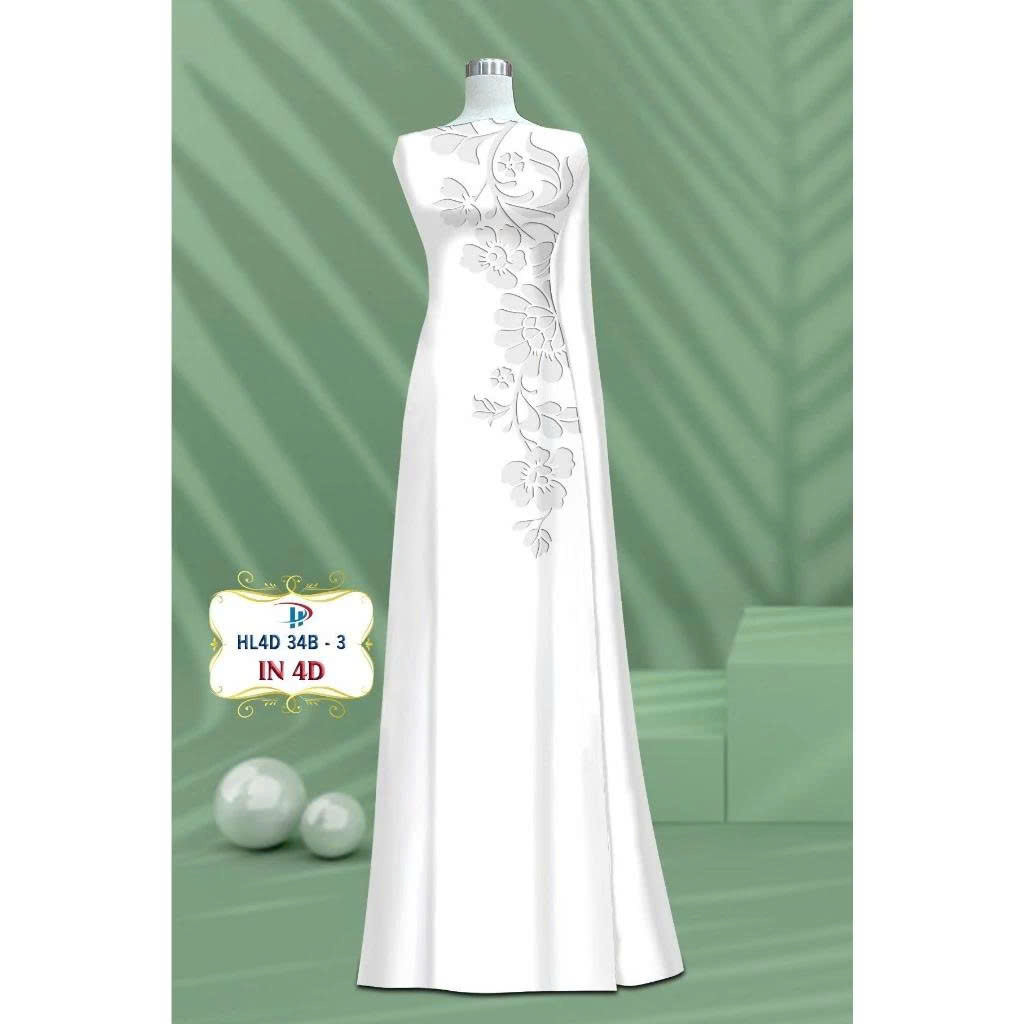 TÂY ĐÔ - VẢI MAY ÁO DÀI LỤA TÔ CHÂU IN 4D CAO CẤP HỌA TIẾT IN CHÌM TRÊN VẢI