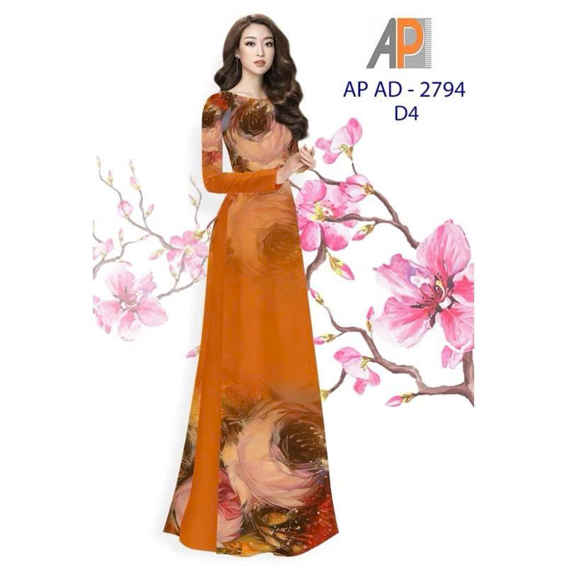 Tây Đô - Vải May Áo Dài Lụa Hồng Anh Siêu Đẹp | Họa Tiết Hoa Tà & Hoa Ngực Phối Hoa Mờ Tinh Tế