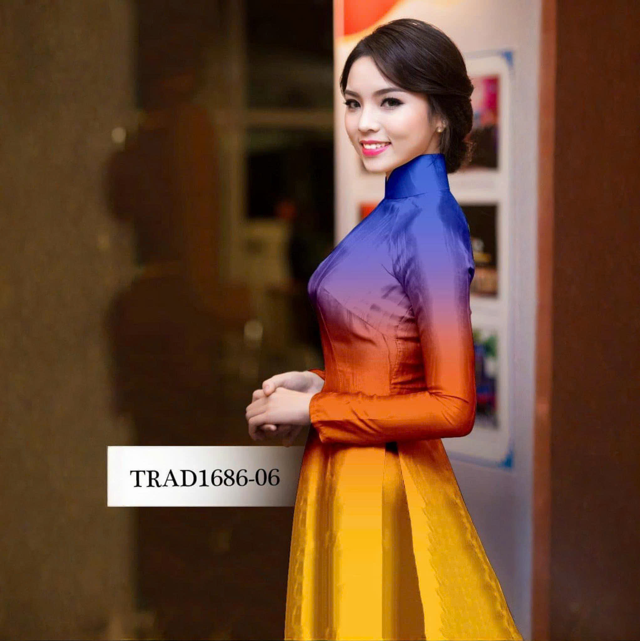 Tây Đô – Vải May Áo Dài Lụa Tô Châu In 3D Loang Màu Siêu Đẹp Siêu Sang Mới Nhất