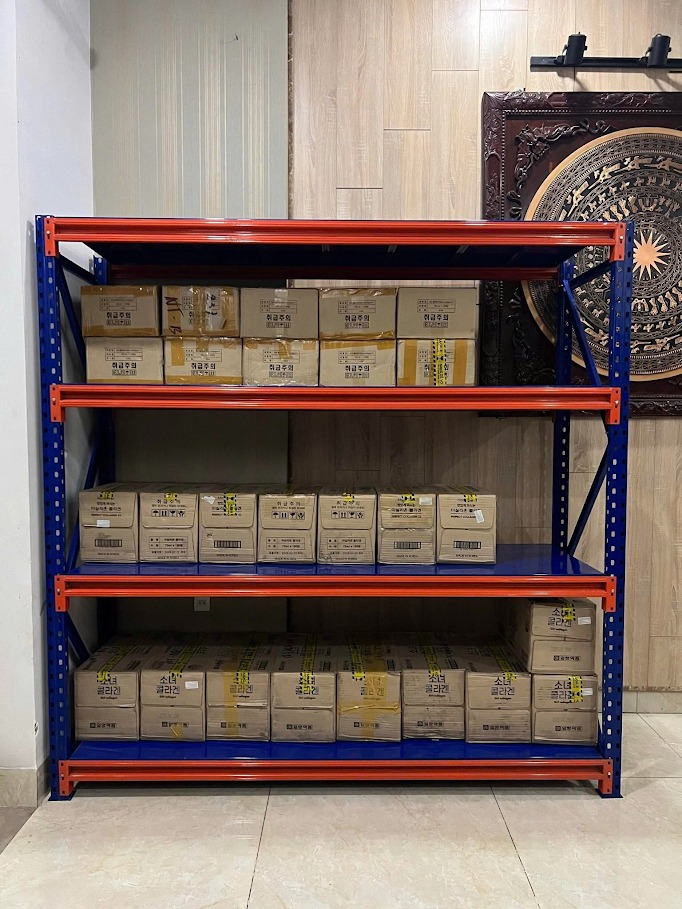 Kệ rộng 40 dài 2m cao 2m x4 sàn