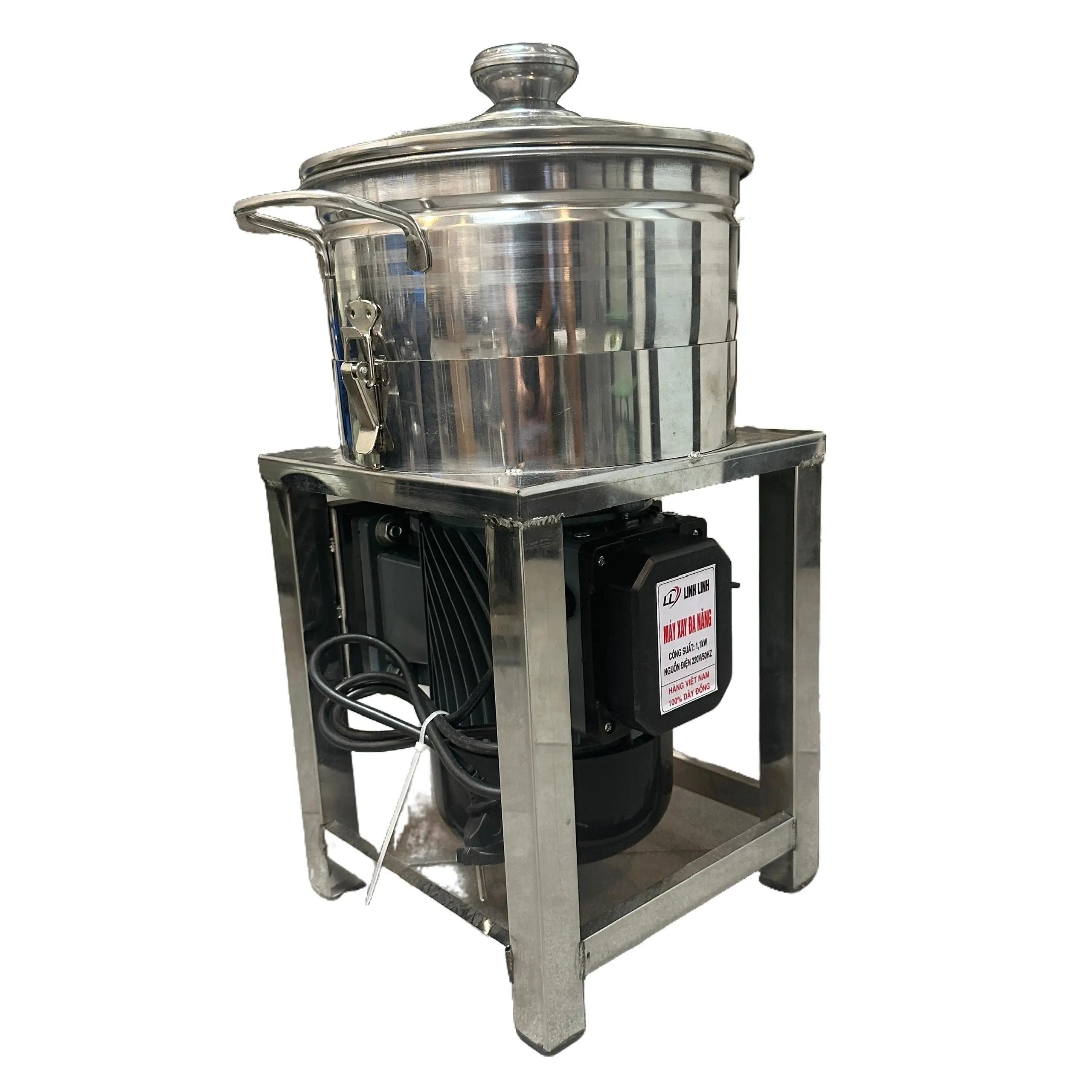 Máy Xay Đa Năng 1100w - 220v Nồi To Inox Dao Thả 3 Cánh Kèm Dao Đánh Ruốc Inox Thương Hiệu Linh Linh 100% Dây Đồng Bảo Hành 12 Tháng