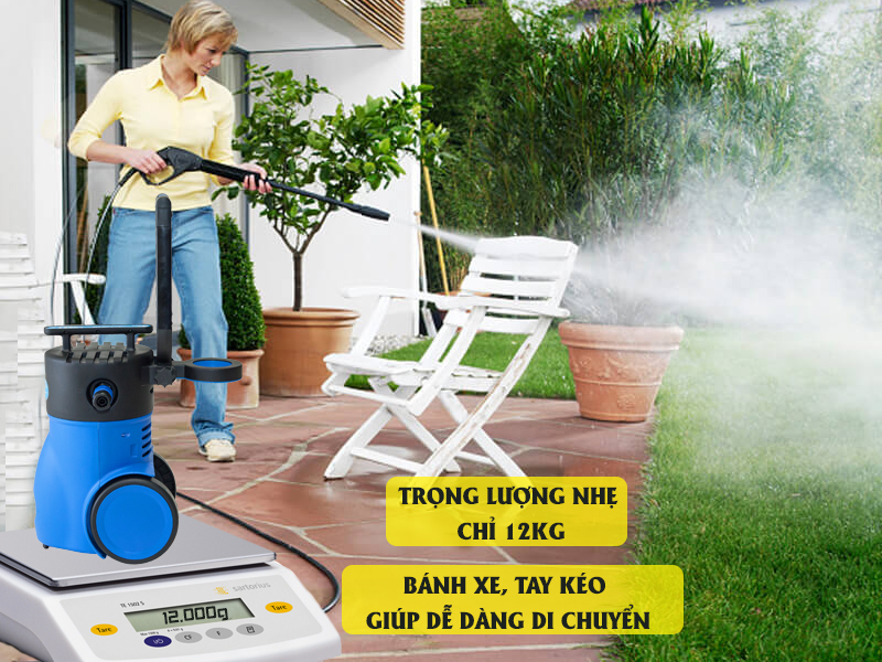 MÁY RỬA XE MINI ĐỨNG LUCKY APW -VM-60P 1100W-220V ÁP LỰC 70 ĐẾN 105 BAR LƯU LƯỢNG 6 L/P NHỎ GỌN TIỆN LỢI CHO VIỆC VỆ SINH NHÀ CỬA SÂN VƯỜN XE CỘ PHÙ HỢP CHO GIA ĐÌNH