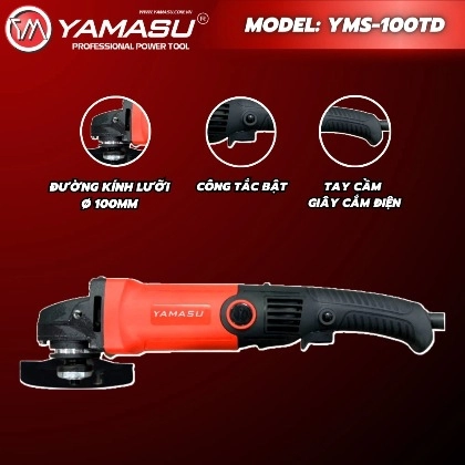 MÁY MÀI CẦM TAY CÔNG TẮC BÓP YAMASU YMS-100TD