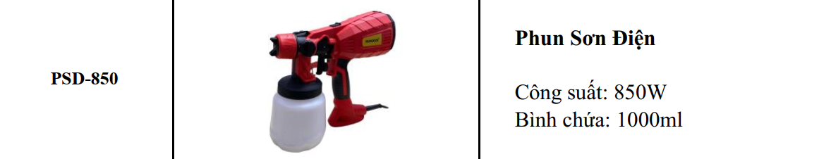 MÁY PHUN SƠN ĐIỆN PHUN SƠN CẦM TAY MINI NANXIN PSD-850
