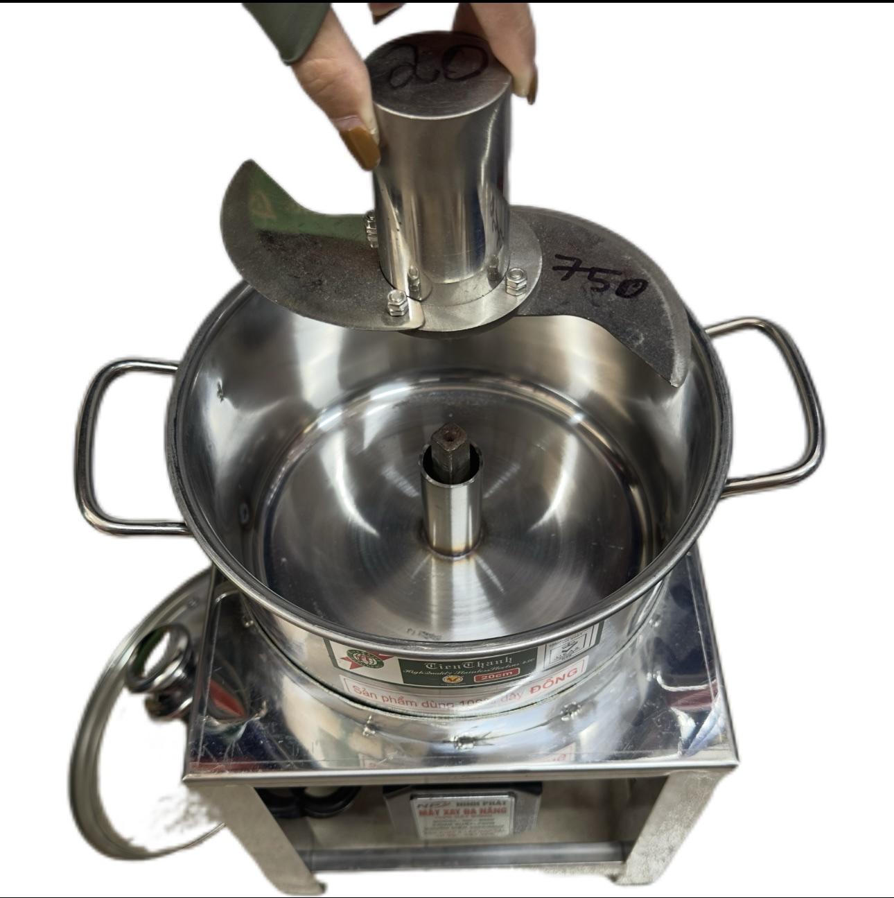 Điện Máy Minh Thành HD - Máy Xay Đa Năng 750w Nồi 20cm Inox Dao Thả 2 Cánh Thương Hiệu NINH PHÁT 100% Dây Đồng Bảo Hành 12 tháng Điện Áp 220V/50Hz