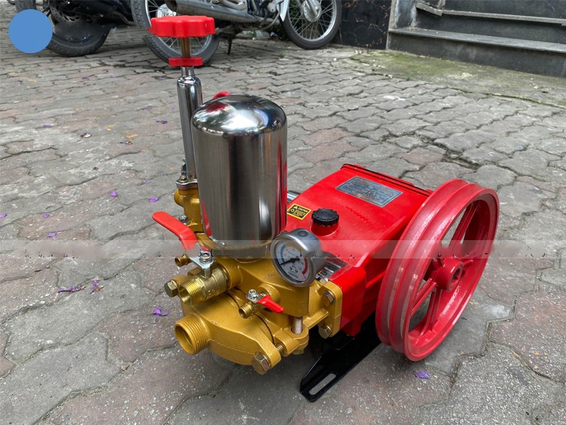 Đầu Phun Áp Lực Lucky HL80N Piston Thép 30mm 50Bar 80L/P Dùng Motor 3 Pha & Động Cơ Nổ Phun Thuốc Rửa Xe