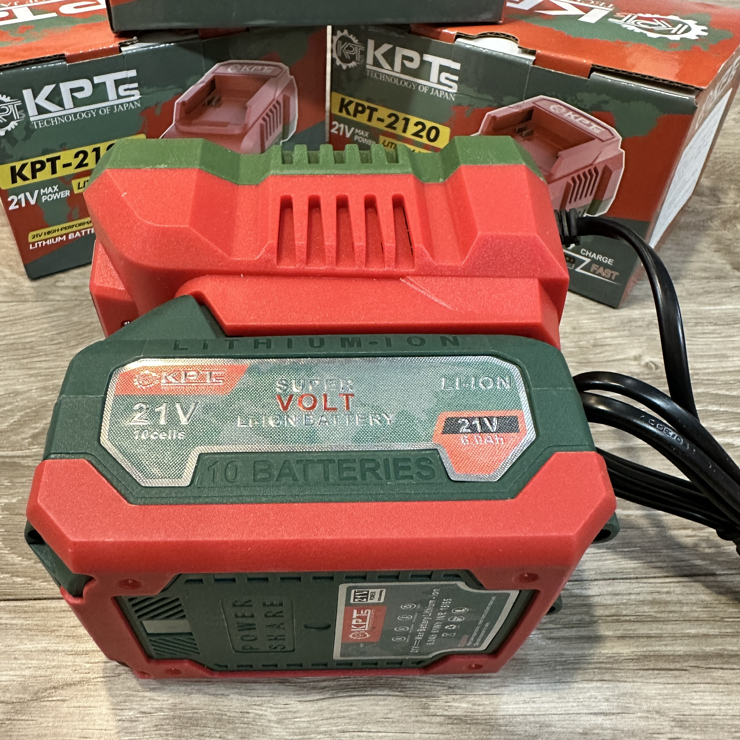 PIN 21V KPTs PIN-10CX 6.0Ah Chân Pin Phổ Thông M21 10 Cell Lithium-Ion Dùng Cho Máy Khoan Máy Mài Máy Siết Bulông