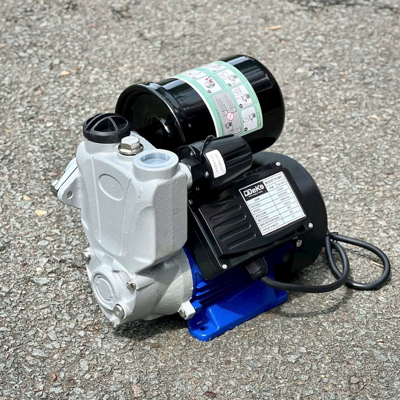 MÁY BƠM TĂNG ÁP TỰ ĐỘNG 300W DDEKO DK-300T BƠM ĐƯỢC NƯỚC NÓNG TĂNG ÁP VÒI TỔNG THIẾT BỊ GIA ĐÌNH