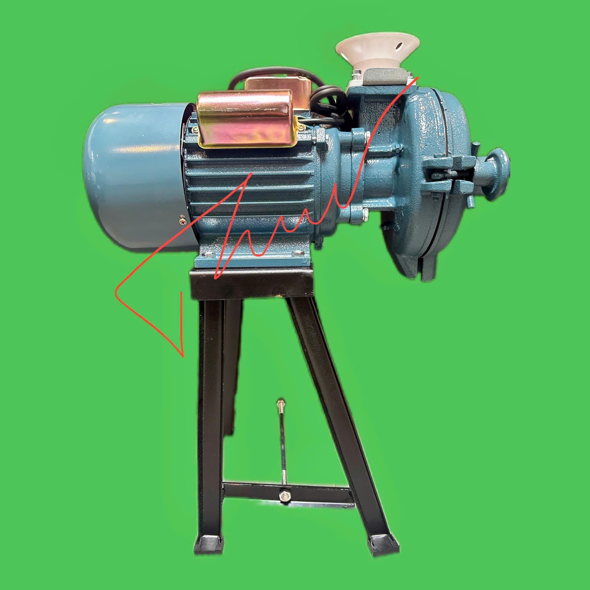 Điện Máy Minh Thành HD - Máy Xay Nghiền Bột Khô Đa Năng 150D Đầu Nhôm Vỏ Gang Công suất 2,2kw  Bảo hành Chính Hãng Kèm Phễu Nhựa