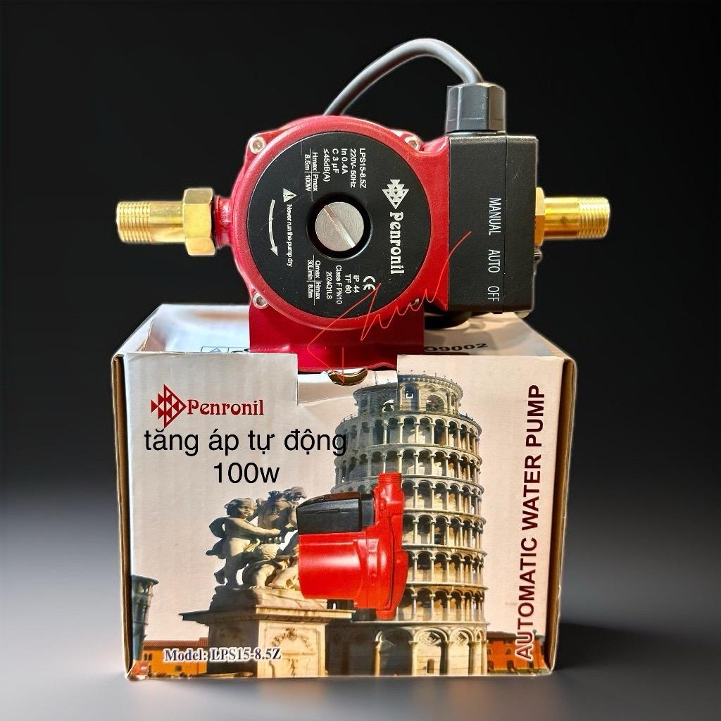 Điện Máy Minh Thành HD - Máy Bơm Nước Tăng Áp Mini 100w - 220v Lưu Lượng 30 l/min Hút Xả 25/25 Cột Áp 8.5m Cánh Đồng Cốt Hợp Kim Thương Hiệu PENRONIL Dây Đồng Bảo Hành Chính Hãng