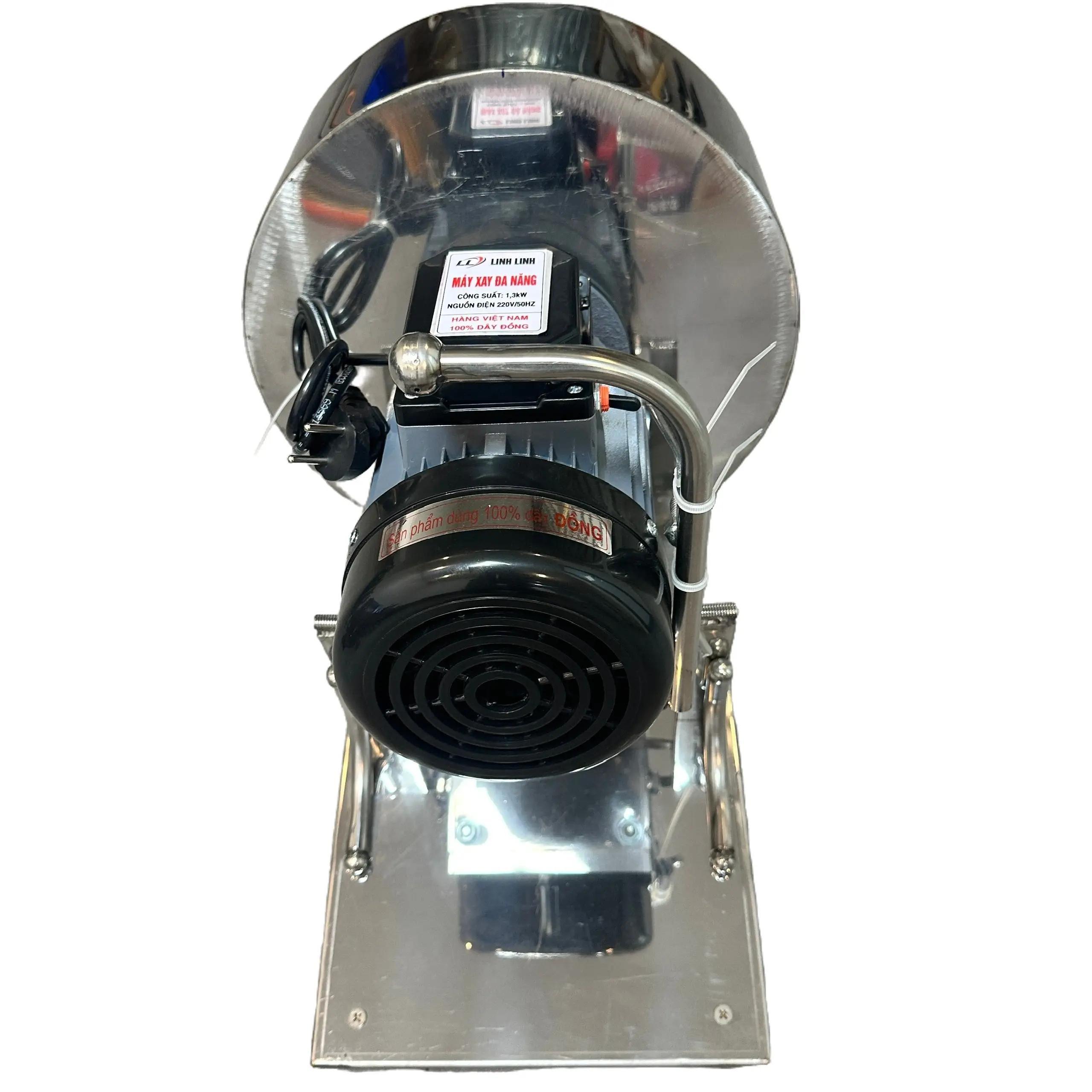 MÁY XAY GIÒ CHẢ CÔNG NGHIỆP 1300W DAO 3 CÁNH CÓ BAO ĐÁ KHUNG INOX KÈM DAO RUỐC