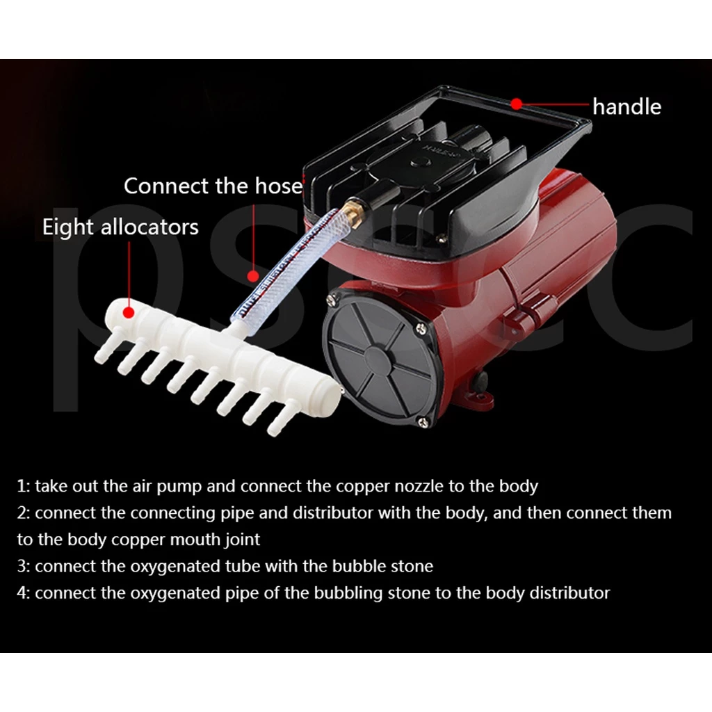 Máy Sủi Oxy Bể Cá Hailea ACO-006D 35W - 55L/P Chạy Ắc Quy