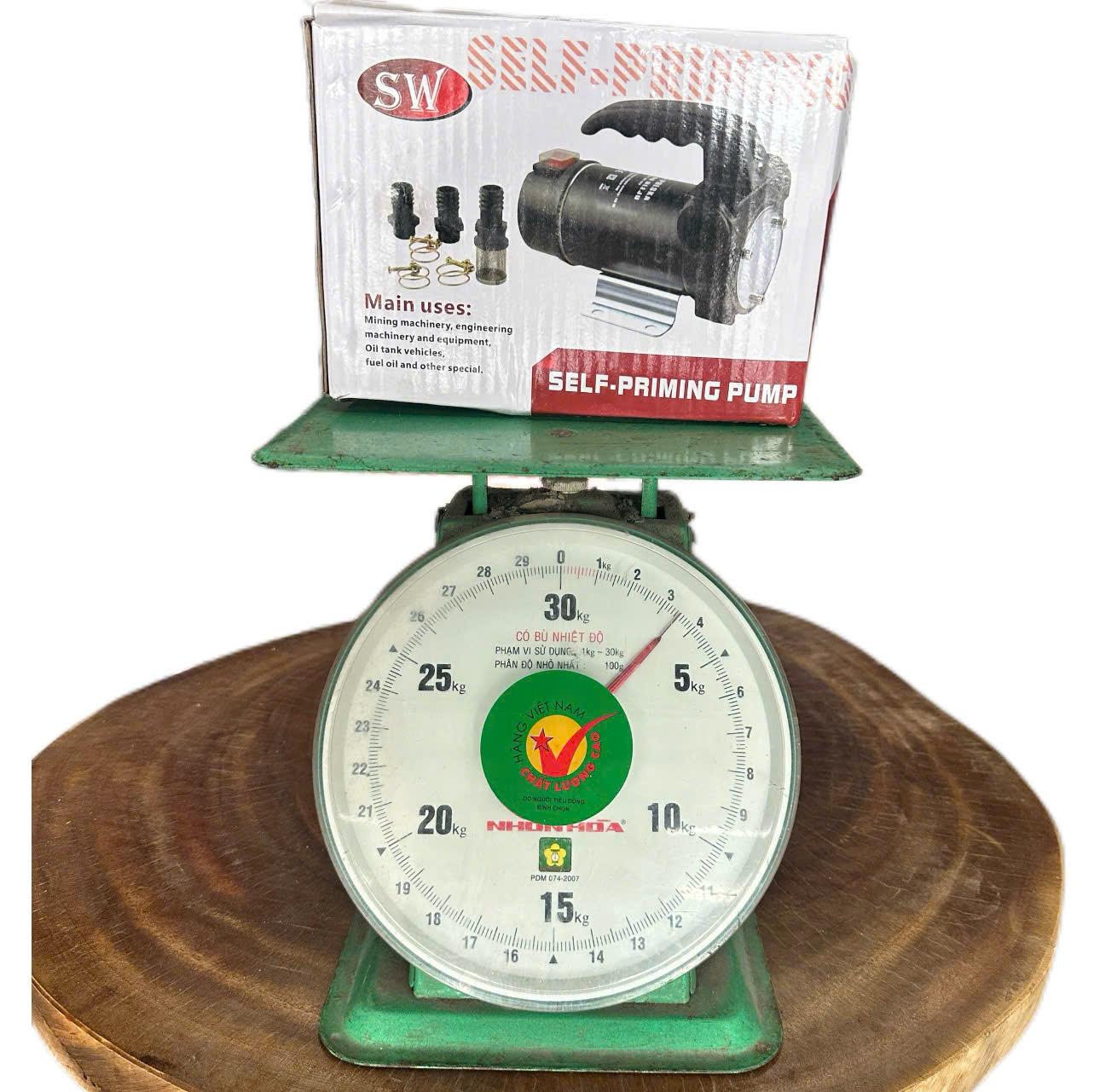 Điện Máy Minh Thành HD - Máy Bơm Dầu 175w - 12v Hút Sâu 8m Cột Áp 15m Hút Xả 25/25  Lưu Lượng 55 l/min Cánh Đồng Cốt Hợp Kim Thương Hiệu SUWEI Bảo Hành Chính Hãng