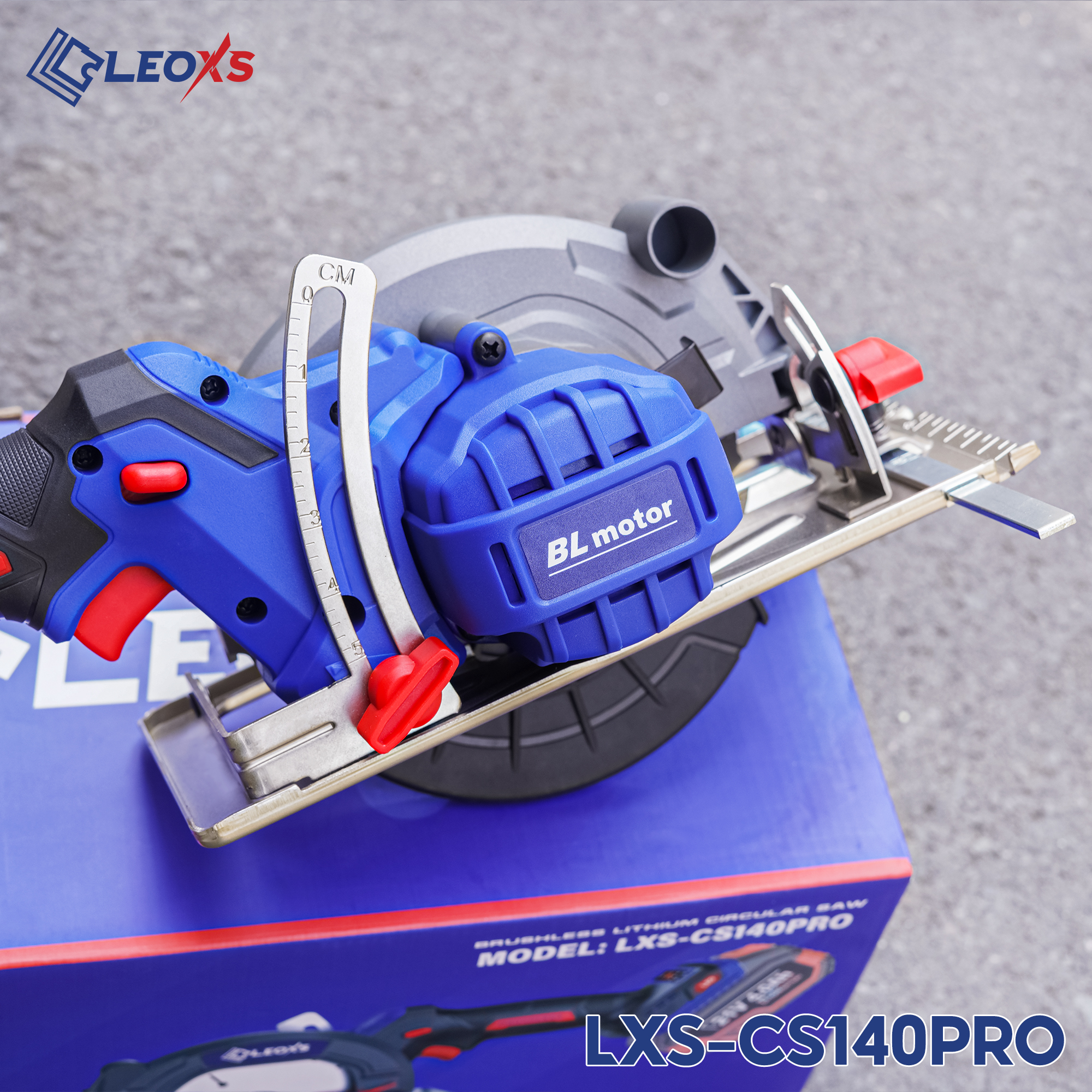 Thân Máy Cưa Đĩa Tròn Pin 21V LEOXs LXS-CS140PRO Không Chổi Than Lưỡi 140mm Cắt Gỗ Đa Năng