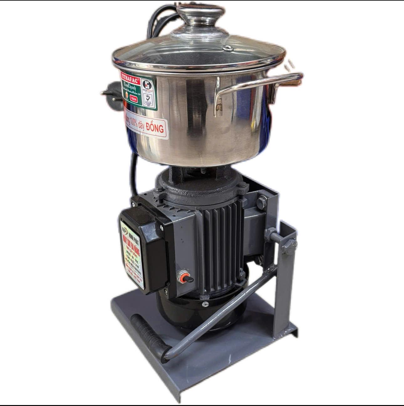Điện Máy Minh Thành HD - Máy Xay Thịt Gia Đình 370w - 220v Lõi Đồng 100% Khung Thép Nồi 16cm Dao 2 Cánh Inox Tặng Thanh Ruốc Thương Hiệu NINH PHÁT Bảo Hành 12 Tháng