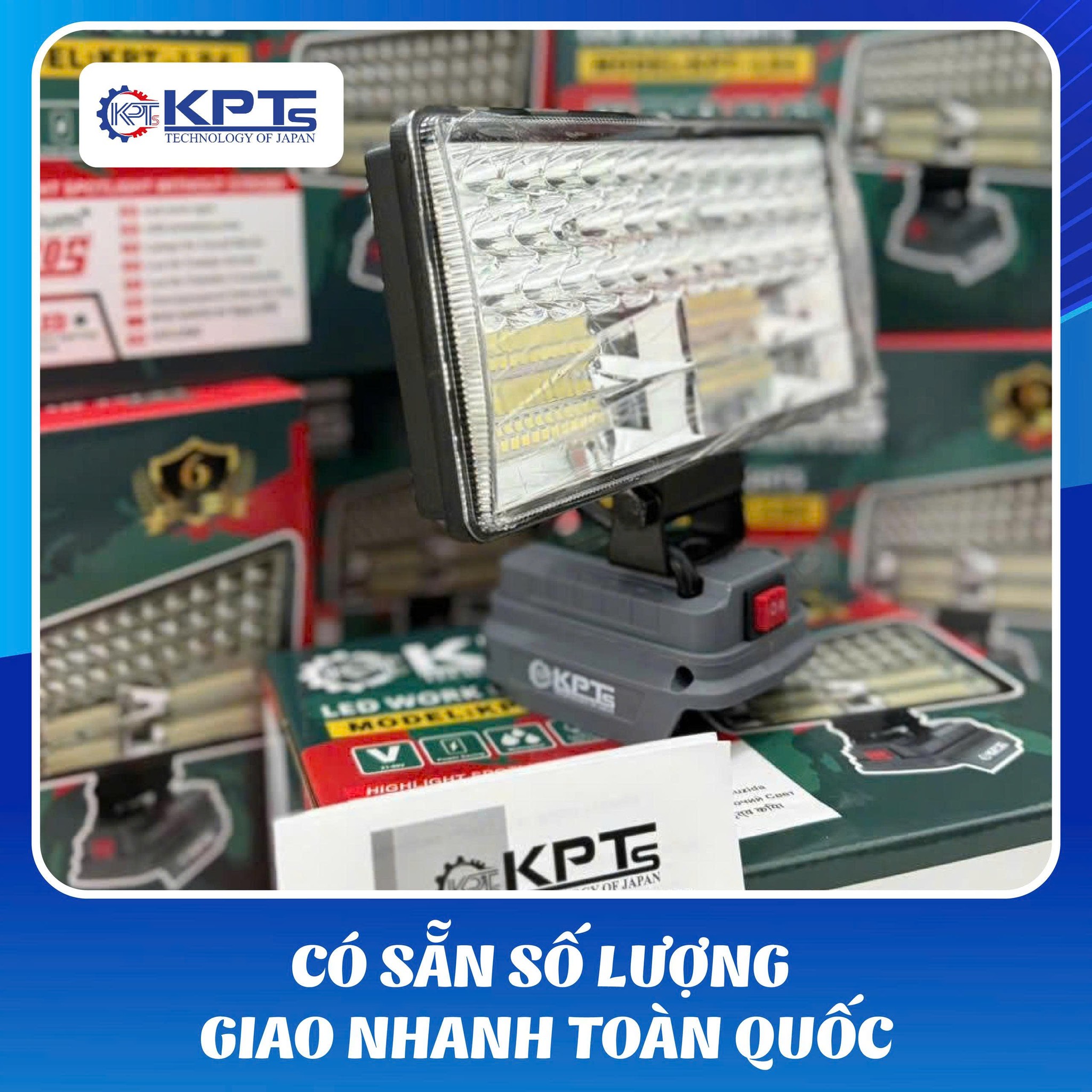 ĐÈN CÓ SẠC THÂN ĐÈN DÙNG CHÂN PIN PHỔ THÔNG KHÔNG KÈM PIN KPTs KPT-L84 LOẠI 21V DÙNG CHO DÃ NGOẠI THỢ XÂY DỰNG VÀ DỰ PHÒNG KHI MẤT ĐIỆN