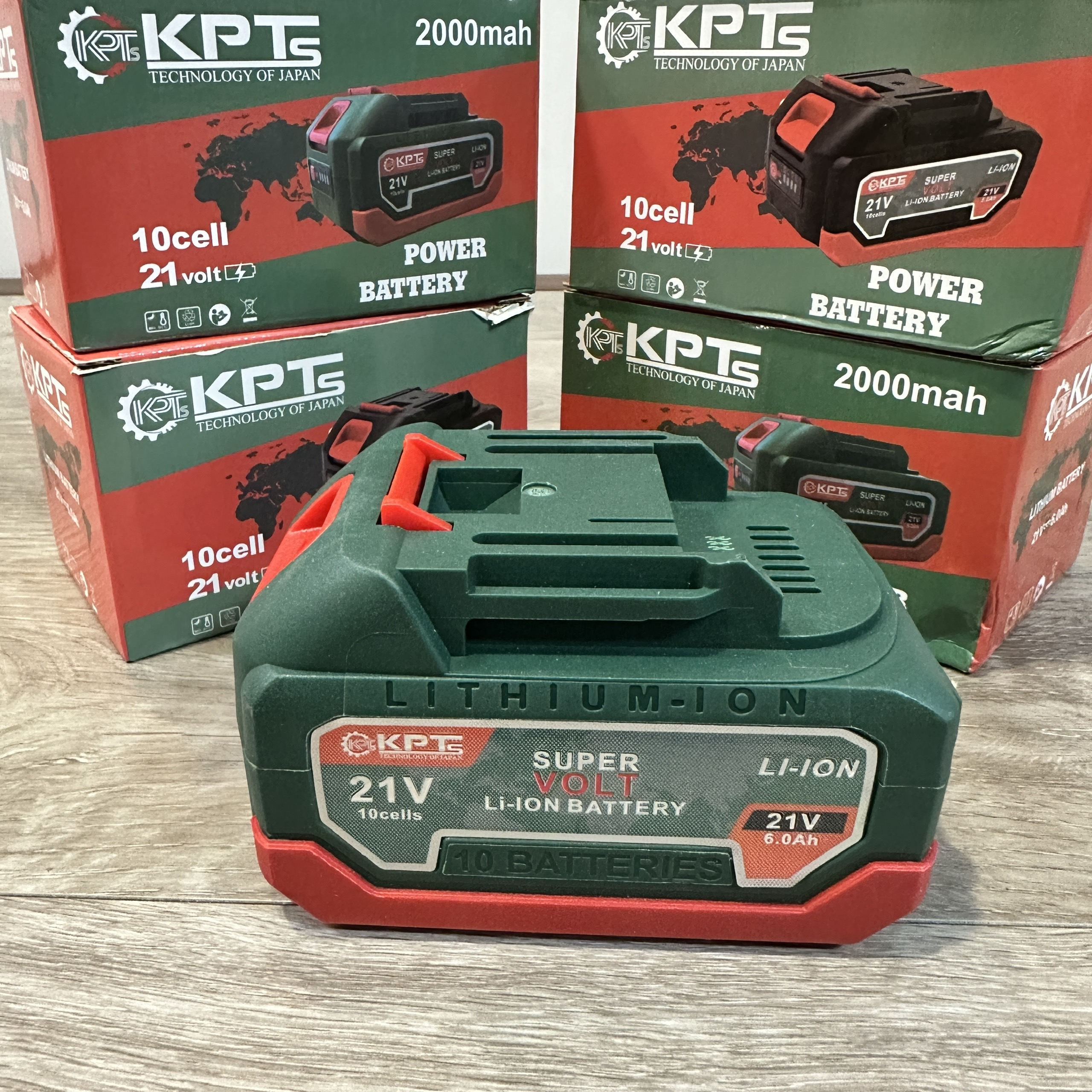PIN 21V KPTs PIN-10CX 6.0Ah Chân Pin Phổ Thông M21 10 Cell Lithium-Ion Dùng Cho Máy Khoan Máy Mài Máy Siết Bulông