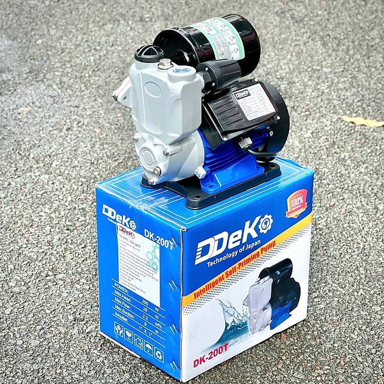 MÁY BƠM TĂNG ÁP TỰ ĐỘNG 300W DDEKO DK-300T BƠM ĐƯỢC NƯỚC NÓNG TĂNG ÁP VÒI TỔNG THIẾT BỊ GIA ĐÌNH