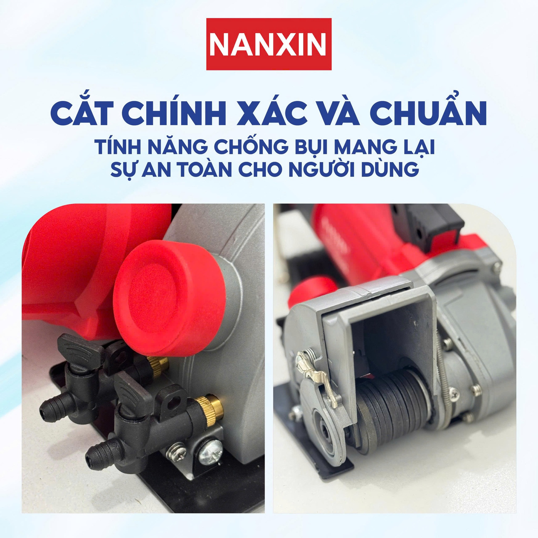 Máy Cắt Tường 2 Lưỡi NANXIN NX-2135 2000W Lưỡi 133MM Tốc Độ 7200R/MIN Máy Cắt Rãnh Tường Điện Nước