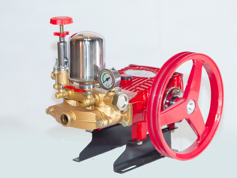 ĐẦU MÁY RỬA XE DÂY ĐAI LUCKY HL45 MÀU ĐỎ GÂN TY THÉP 30MM