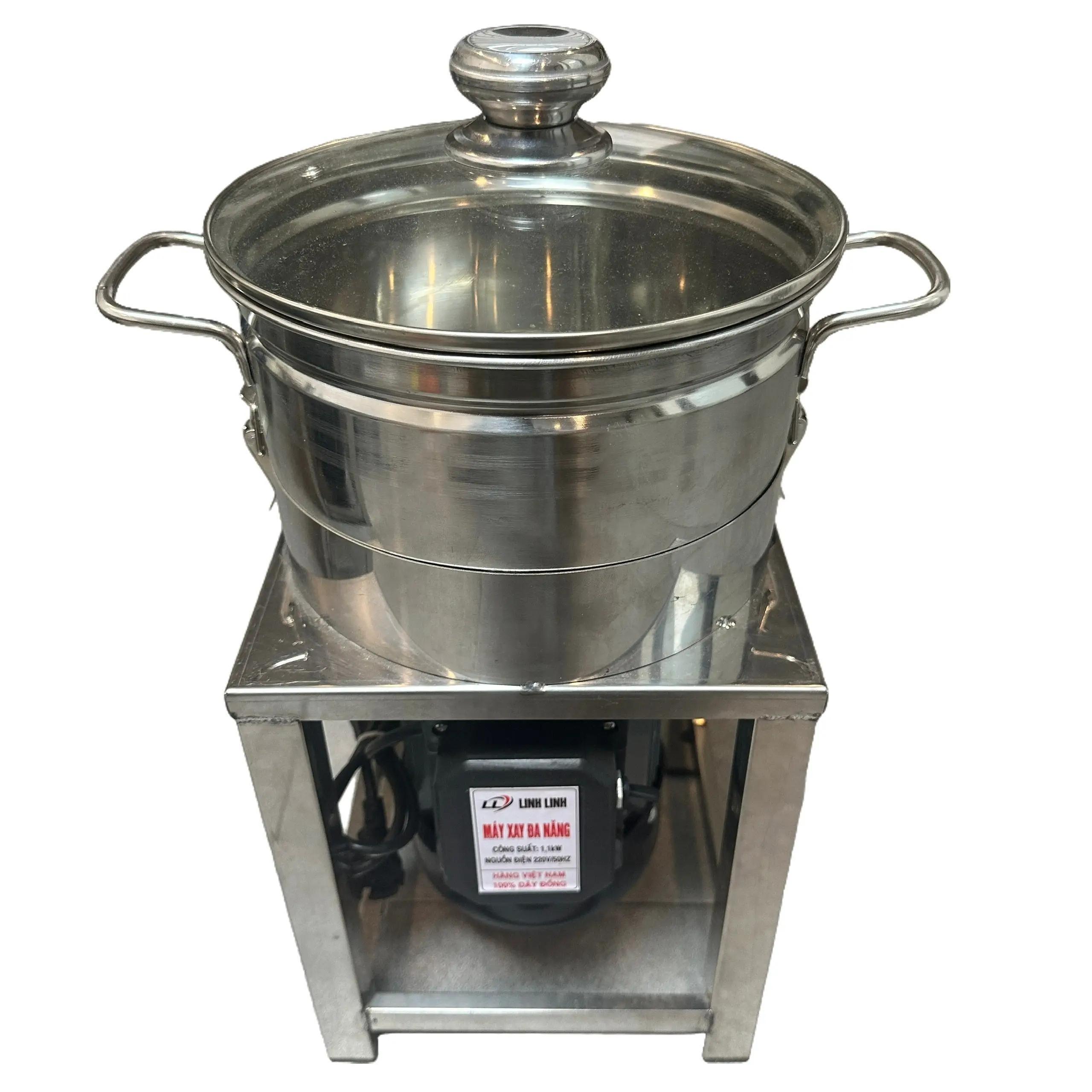 Máy Xay Đa Năng 1100w - 220v Nồi To Inox Dao Thả 3 Cánh Kèm Dao Đánh Ruốc Inox Thương Hiệu Linh Linh 100% Dây Đồng Bảo Hành 12 Tháng