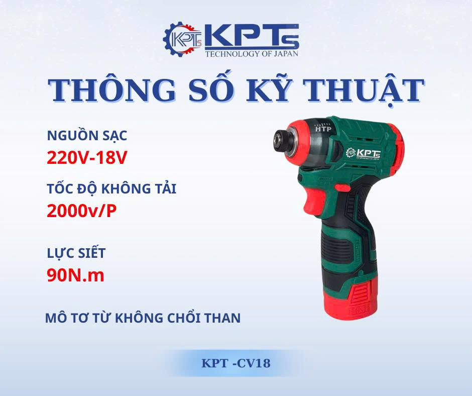 MÁY CHUYÊN VÍT PIN KPTs KPT-CV18