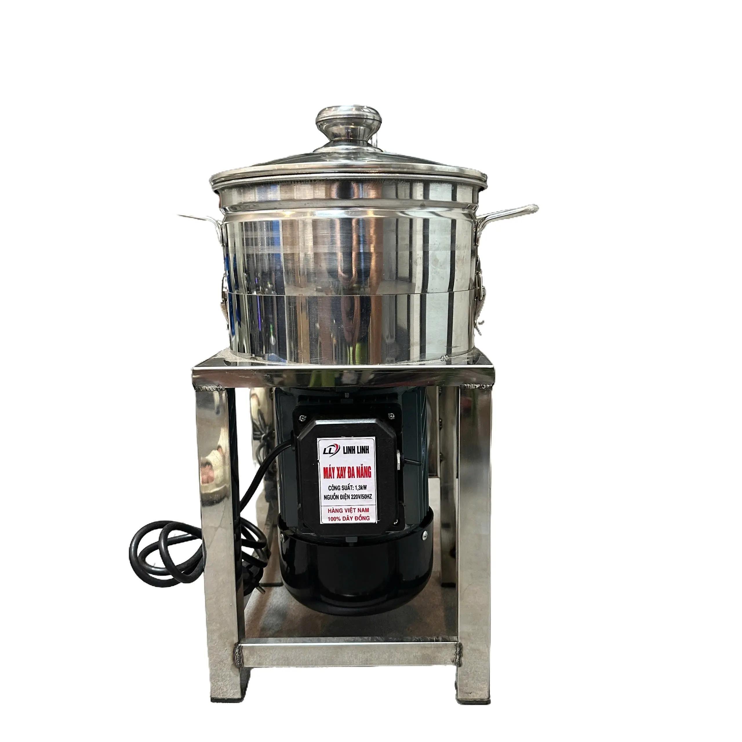 Máy Xay Đa Năng 1300w - 220v Nồi To Inox Dao Thả 3 Cánh Kèm Dao Đánh Ruốc Inox Thương Hiệu Linh Linh 100% Dây Đồng Bảo Hành 12 Tháng