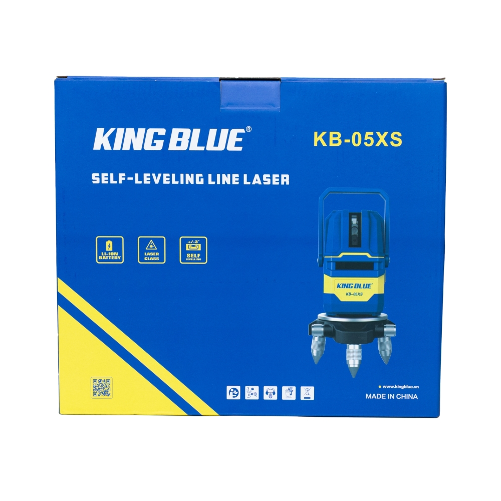 Máy Laser Cân Bằng 5 Tia Xanh King Blue KB-05XS Chống Rơi, Dùng Ngoài Trời
