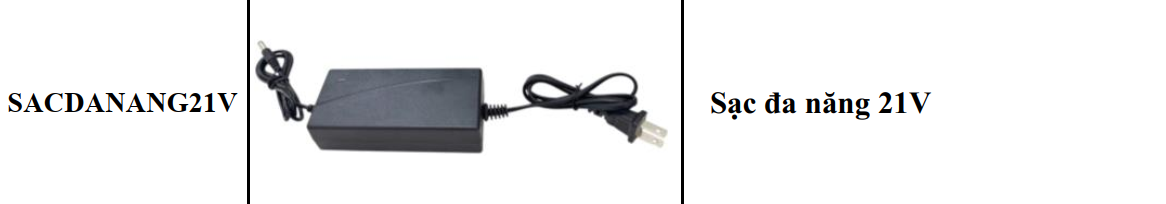 Sạc Adapter KPTs SACDANAG21V Tự Ngắt Cho Pin 21V