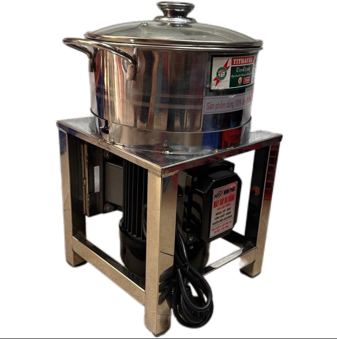 Điện Máy Minh Thành HD - Máy Xay Đa Năng 1000w Nồi 22cm Inox Dao Thả 2 Cánh THương Hiệu NINH PHÁT 100% Dây Đồng Bảo Hành 12 tháng Điện Áp 220V/50Hz