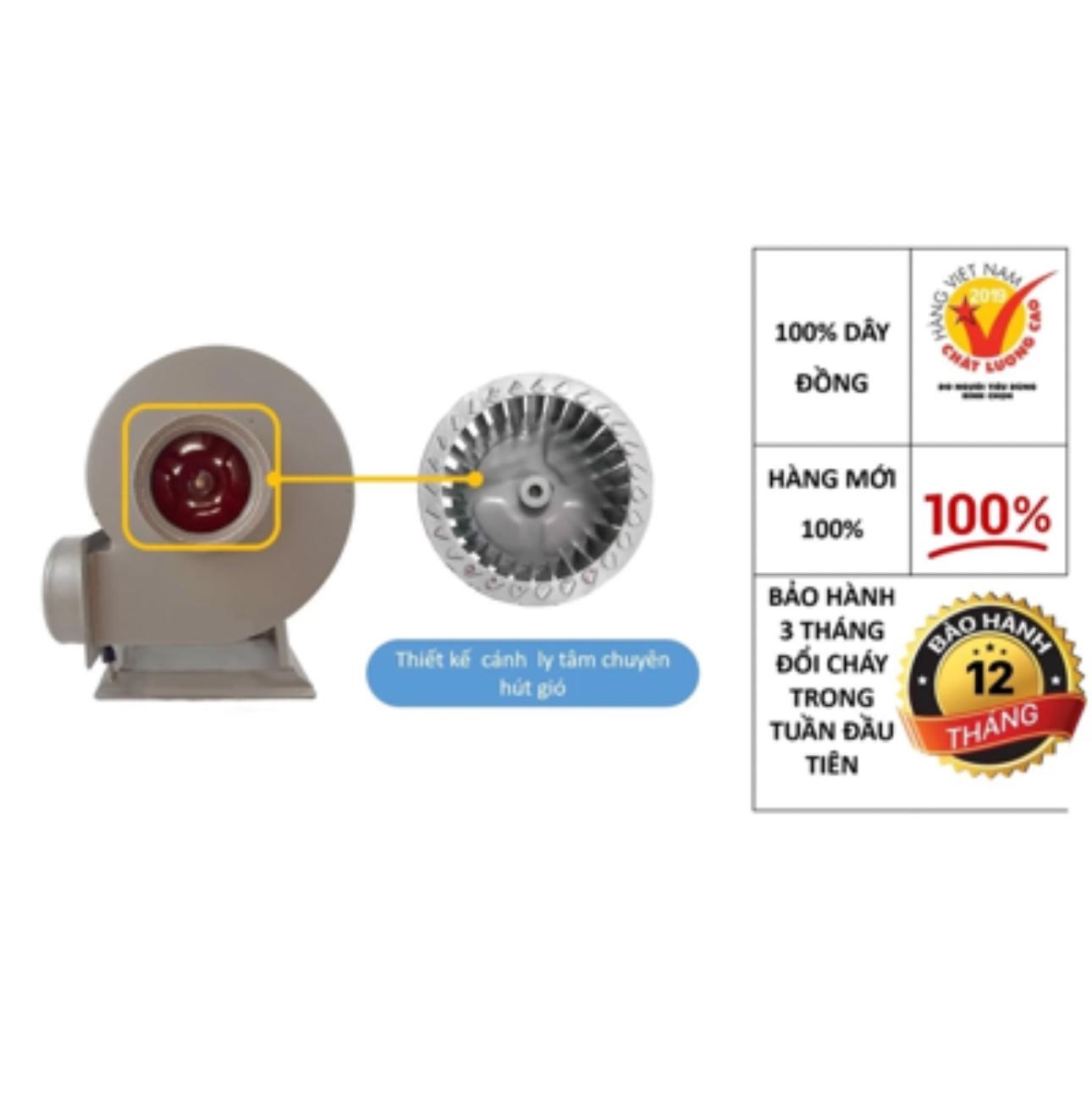 Quạt Hút, Quạt Thổi Công Nghiệp 550w - 220v Thương Hiệu XUÂN LÂM 100% Dây Đồng  Bảo Hành 12 Tháng Chạy Êm Áp Suất Gió Lớn Dành Cho Lò Xưởng Nồi Hơi