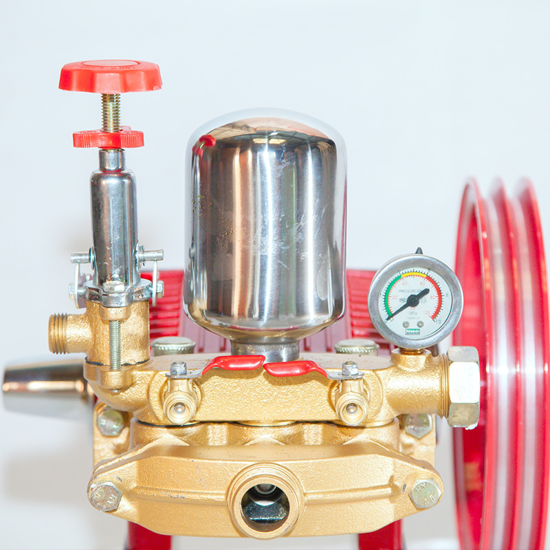 ĐẦU MÁY RỬA XE DÂY ĐAI LUCKY HL45 MÀU ĐỎ GÂN TY THÉP 30MM