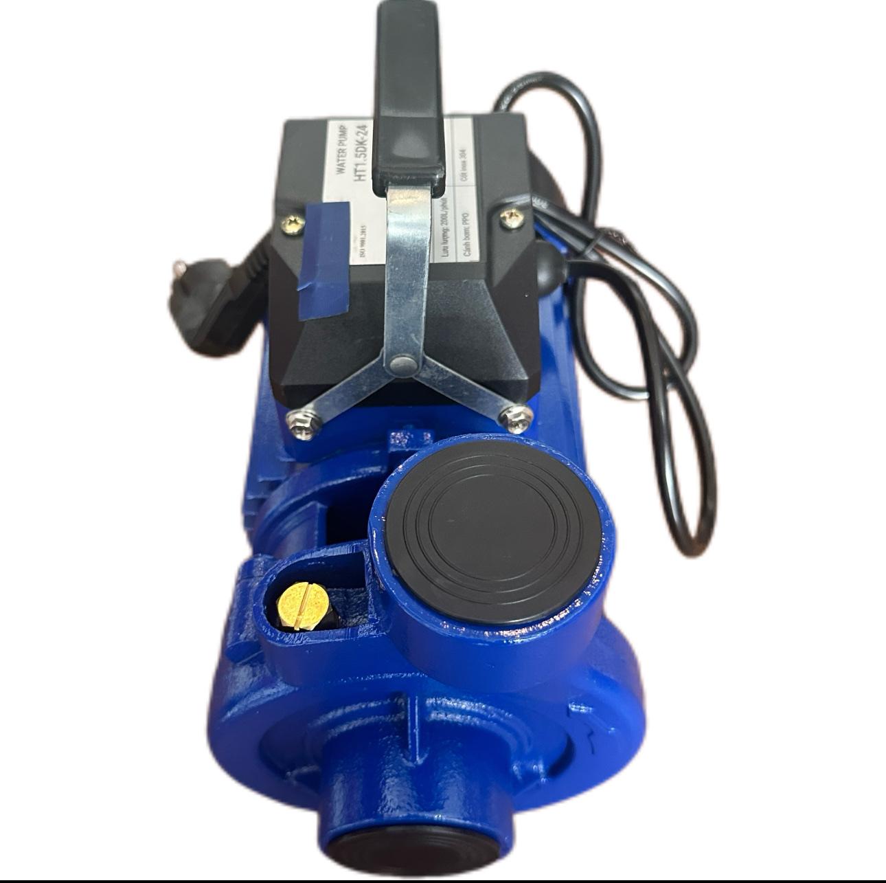 Điện Máy Minhh Thành HD - Máy Bơm Ly Tâm  750w - 220v Hút Sâu 8m Đẩy Cao 22m Hút Xả 49/49 Lưu Lượng 200 l/min Cánh Đồng Cốt Inox304 Thương Hiệu HTC Dây Đồng Bảo Hành 12 tháng
