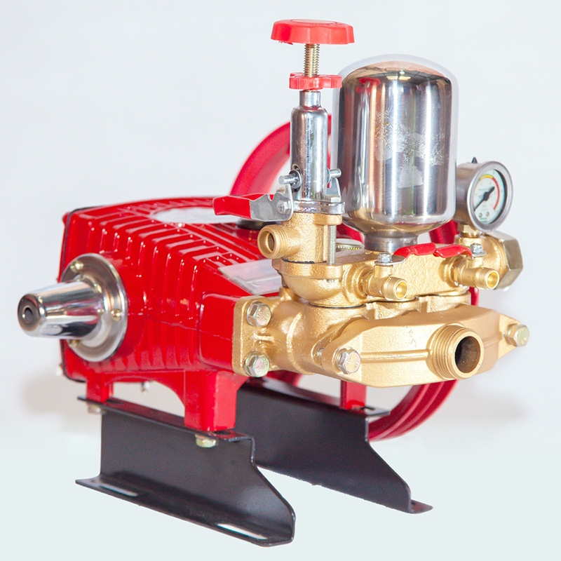 ĐẦU MÁY RỬA XE DÂY ĐAI LUCKY HL45 MÀU ĐỎ GÂN TY THÉP 30MM