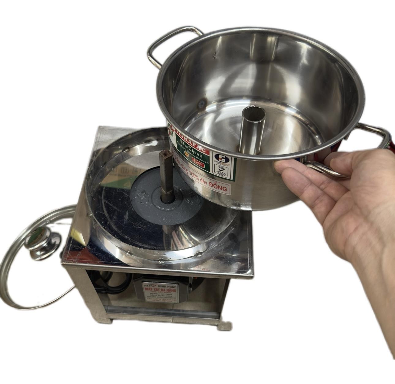 Điện Máy Minh Thành HD - Máy Xay Đa Năng 750w Nồi 20cm Inox Dao Thả 2 Cánh Thương Hiệu NINH PHÁT 100% Dây Đồng Bảo Hành 12 tháng Điện Áp 220V/50Hz