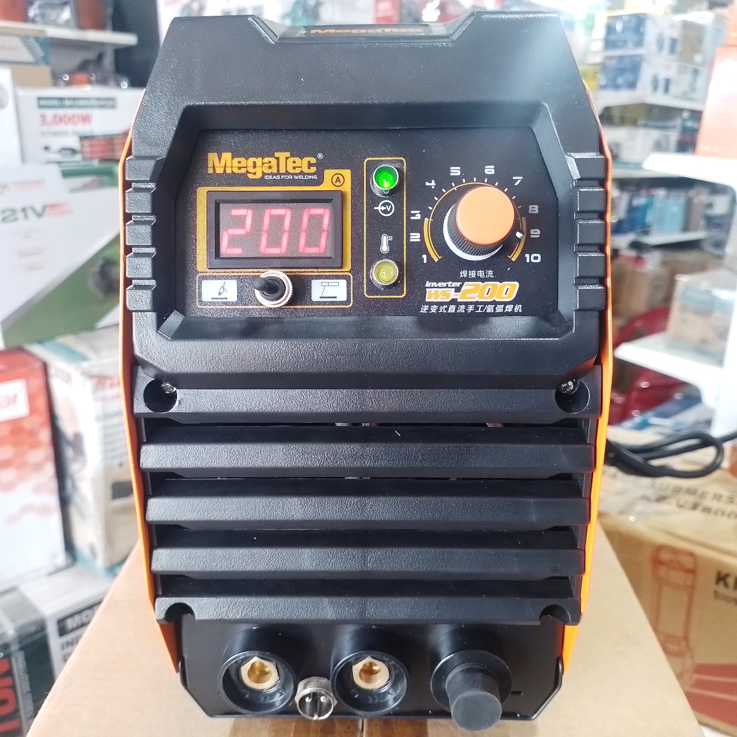 MÁY HÀN TIG Và QUE 200A MEGATEC WS-200 6.2KVA TIG 160A MMA 140A 0.5~5MM 0~5s