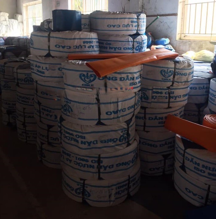 ỐNG BẠT BƠM NƯỚC CHI LÊ LOẠI 20M HOẶC 50M BÁN THEO M HOẶC CUỘN ISO 9001