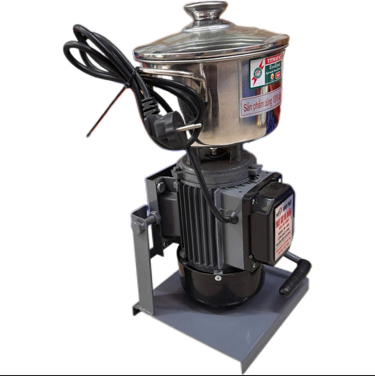 Điện Máy Minh Thành HD - Máy Xay Thịt Gia Đình 370w - 220v Lõi Đồng 100% Khung Thép Nồi 16cm Dao 2 Cánh Inox Tặng Thanh Ruốc Thương Hiệu NINH PHÁT Bảo Hành 12 Tháng