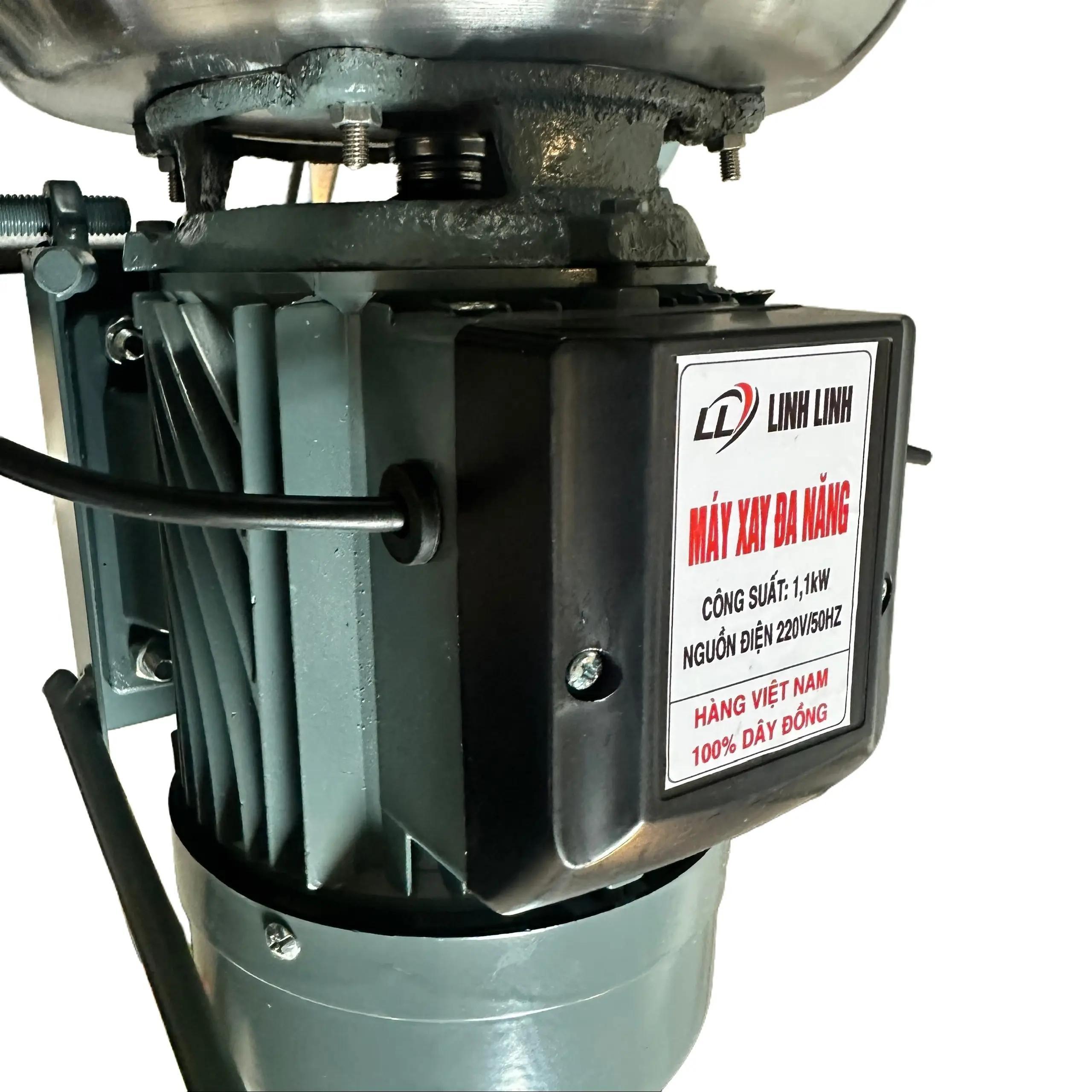 MÁY XAY THỊT CÁ CUA MÁY XAY ĐA NĂNG 1100W NỒI ĐÁY BẦU 22CM 3 DAO KÈM QUE RUỐC INOX