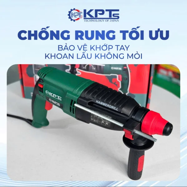 Máy Khoan Đục 3 Chức Năng KPTs KPT-26-02 1100W Khoan Bê Tông 26mm