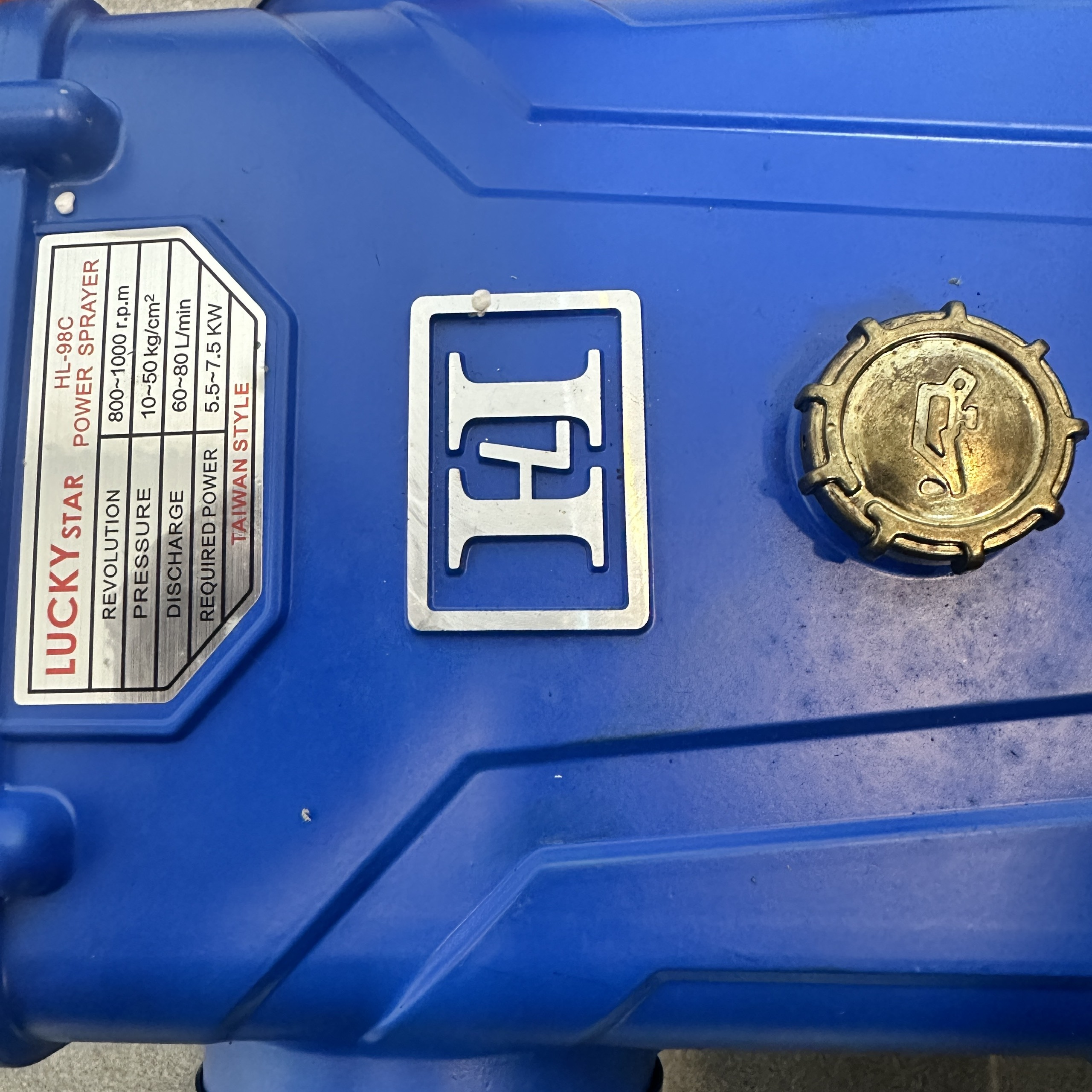 ĐẦU PHUN ÁP LỰC LUCKY HL98C MÀU XANH GÂN PISTON SỨ 30MM