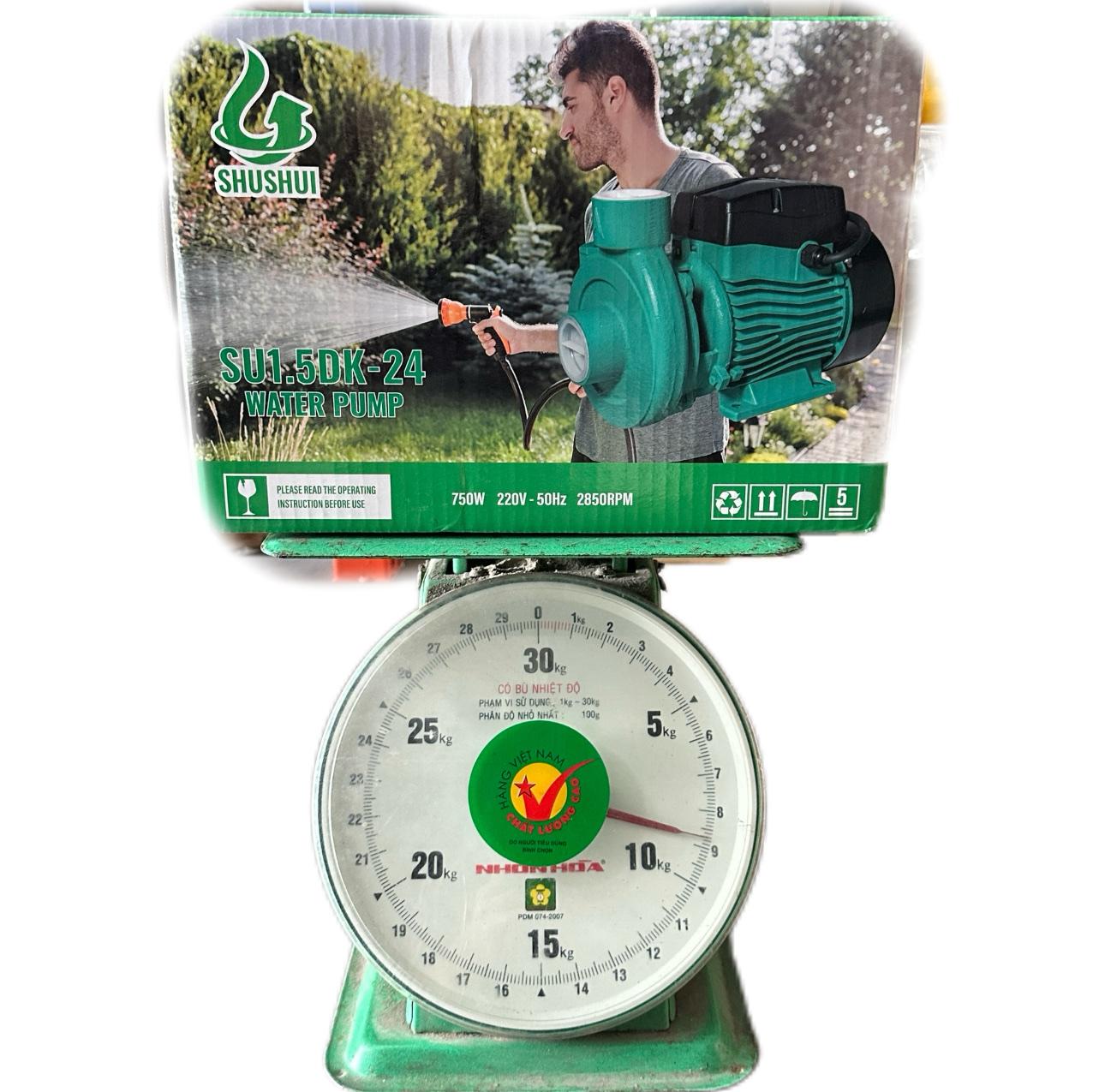 Điện Máy Minhh Thành HD - Máy Bơm Ly Tâm  750w - 220v Hút Sâu 9M Đẩy Cao 22m Hút Xả 49/49 Lưu Lượng 200 l/min Cánh PPO Cốt Inox304 Thương Hiệu SHUSHUI Dây Đồng Bảo Hành 12 tháng