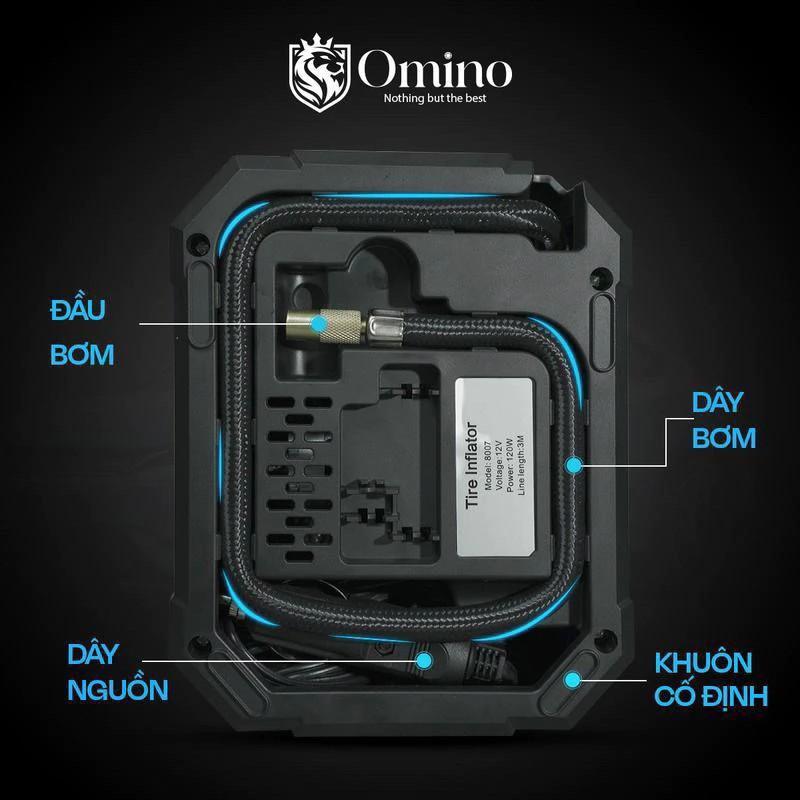 MÁY BƠM LỐP Ô TÔ ĐIỆN TỬ BƠM HƠI MINI TỰ NGẮT CHÍNH HÃNG OMINO